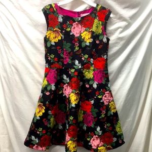 Baker by Ted baker flower dress girl sz 16
